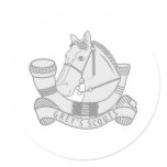 Greys Scouts Round Stickers