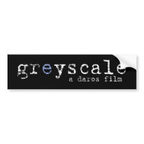 Greyscale Bumper Sticker - Plain Black bumper stickers by darosfilms Greyscale Bumper Sticker - Plain Black bumper stickers