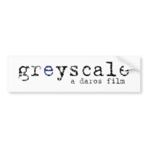 Greyscale Bumper Sticker - Plain White bumper stickers by darosfilms Greyscale Bumper Sticker - Plain White bumper stickers