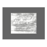 Greyscale chopper post card