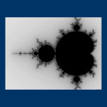 Greyscale Mandelbrot Set posters by DGlover Greyscale Mandelbrot Set posters