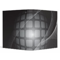 greyscale orb abstract notebook binders