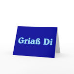 Griaß Di Gruß greeting Bavaria Bavarian Bavarian cards