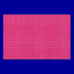 GRID12 HOT RICH CANDY PINK GRID GIRLY PATTERN TEMP yard signs