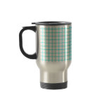 grid azur coffee mug