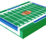 grid iron football field graphic gallery wrapped canvas
