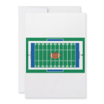 grid iron football field graphic invitations