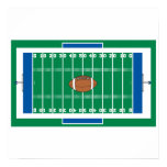 grid iron football field graphic print