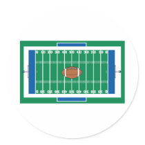 grid iron football field graphic sticker