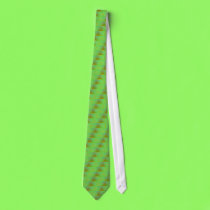 Grid Yellow Green Tie ties