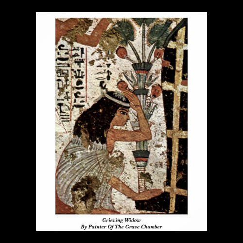 Grieving Widow By Painter Of The Grave Chamber Poster