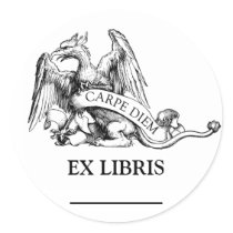 Griffin Bookplate stickers