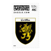 Griffin Coat of Arms/Family Crest postage