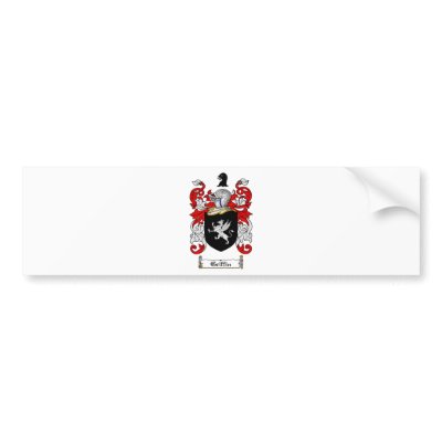 GRIFFIN FAMILY CREST -  GRIFFIN COAT OF ARMS BUMPER STICKERS by heraldics