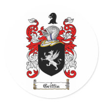 GRIFFIN FAMILY CREST -  GRIFFIN COAT OF ARMS stickers