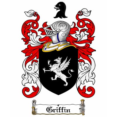 GRIFFIN FAMILY CREST -  GRIFFIN COAT OF ARMS T SHIRTS by heraldics
