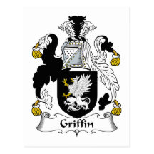 Griffin Family Crest Post Cards
