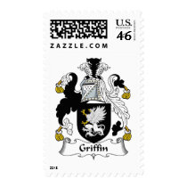 Griffin Family Crest Postage Stamps