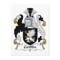 Griffin Family Crest postcards