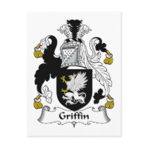 Griffin Family Crest postcards by coatsofarms Griffin Family Crest postcards