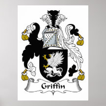Griffin Family Crest Posters