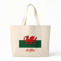 Griffin Welsh Flag Canvas Bag