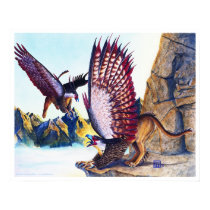 Griffins on Cliff posters by Nightmareartist Griffins on Cliff posters
