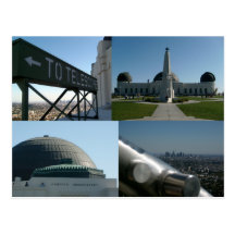 Griffith Observatory Collage Postcard