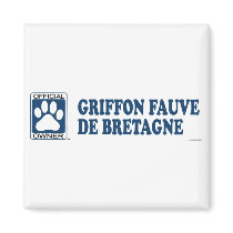 Griffon Fauve De Bretagne Blue magnets