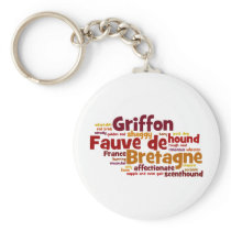 Griffon Fauve de Bretagne Key Chain