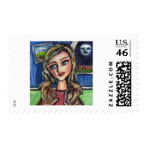Griffs Hug favorite lady Postage Stamp