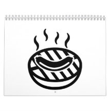 Grill BBQ sausage Wall Calendars