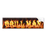 grill man bumper stickers