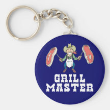 Grill Master Cowboy Key Chain