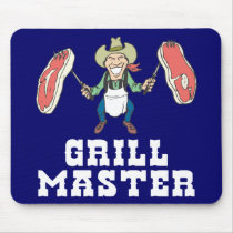 Grill Master Cowboy Mouse Pad