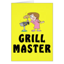 Grill Master Female Card