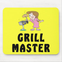 Grill Master Female Mouse Pads