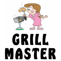 Grill Master Female t-shirts by mazcloset Grill Master Female t-shirts