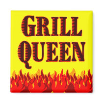 Grill Queen Funny BBQ Saying Magnet magnets