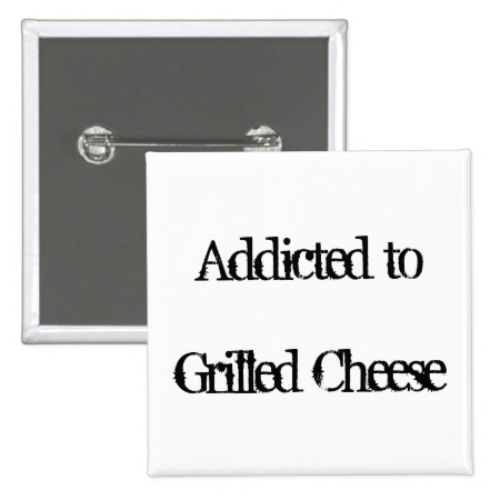 Grilled Cheese 2 Inch Square Button