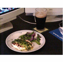 Grilled Halibut With Green Chili Sauce On Computer photo sculptures by lifesphere Grilled Halibut With Green Chili Sauce On Computer photo sculptures