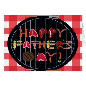 Grilling Father's Day Greeting Cards