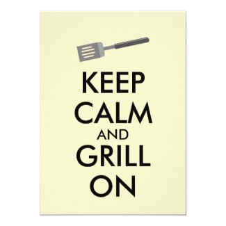 Grilling Keep Calm and Grill On Barbecue Spatula
