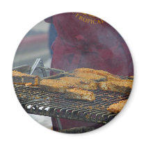 Grilling Salmon Grills magnets