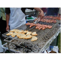 Grilling Sausages Empanadas Barbecue Charcoal Photo Cutouts