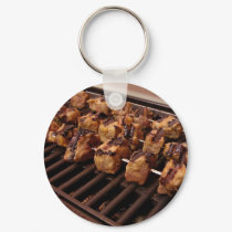 Grilling Some Tangerine Marinated Beef. keychains by lifesphere Grilling Some Tangerine Marinated Beef. keychains