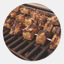 Grilling Some Tangerine Marinated Beef. Round Sticker
