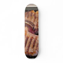 Grilling Steaks Food Dinner Custom Skate Board