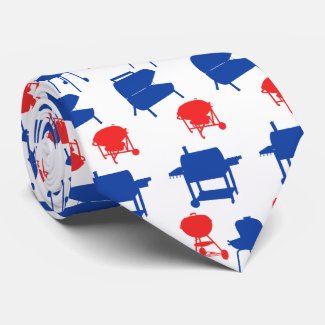 Grillmaster 4th of July Father's Day Tie