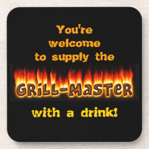 Grillmaster (customizable) cork coasters